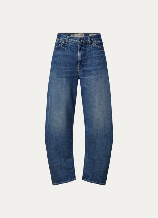 Nili Lotan Tribeca high waist wide leg jeans met medium wassing - voorkant 5 jeans