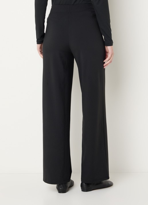 Ninepine Asana high waist straight fit legging met ritszakken - achterkant zwart