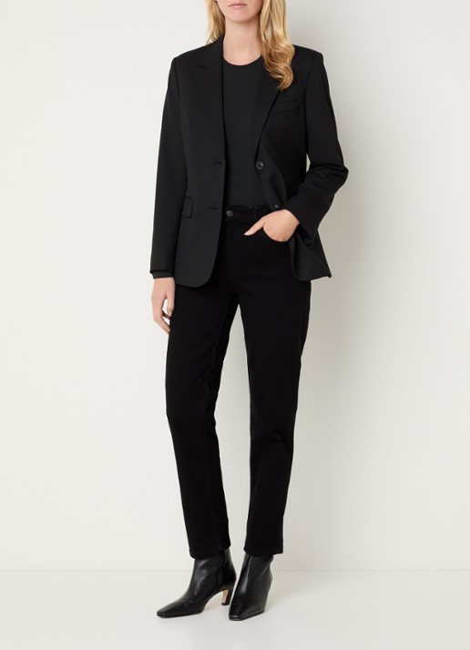 Ninepine Blazer met klepzakken en stretch - voorkant 3 zwart