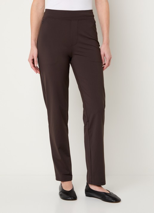 Ninepine High waist slim fit broek met ritszakken