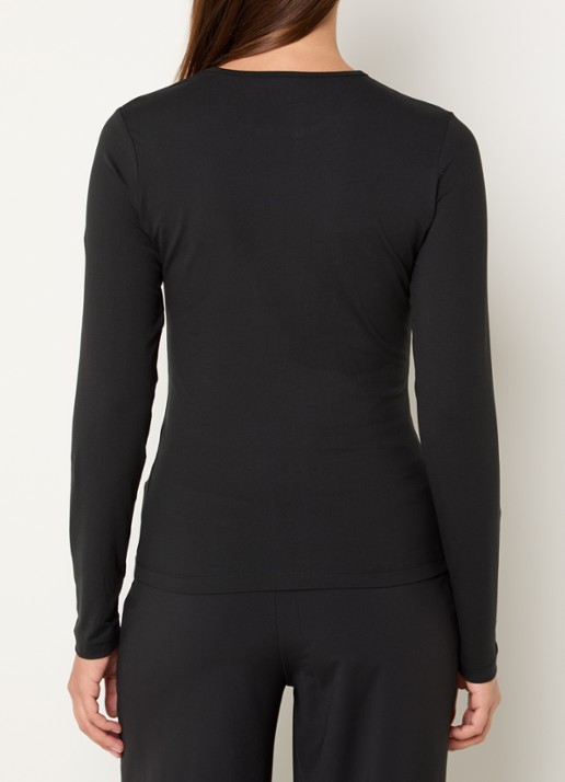 Ninepine Longsleeve met ronde hals - achterkant 3 zwart
