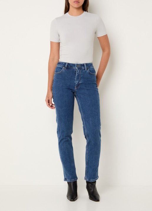 Ninepine Soft T-shirt met ronde hals - voorkant 3 lichtgrijs
