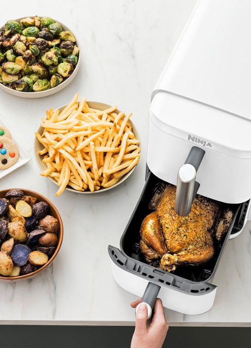 Ninja Double Stack XL airfryer 9,5 liter SL400EUWH - voorkant 2 wit