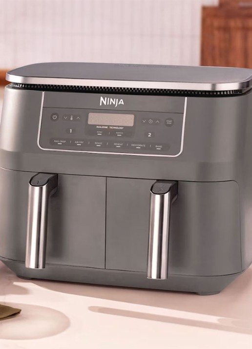 Ninja Dual Zone airfryer 7,6 liter DZ300EU - voorkant 2 zwart