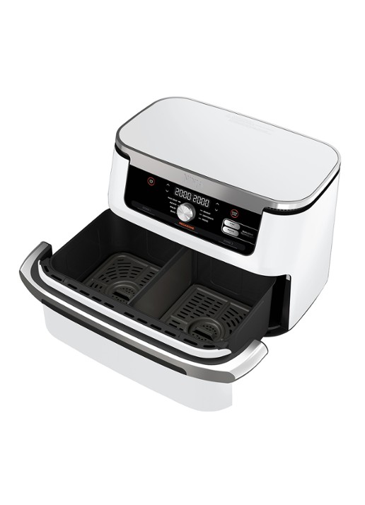 Ninja Foodi Flexdrawer Double airfryer 10,4 liter AF500EUWH - detail 3 wit