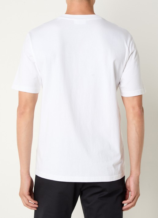 NN.07 Adam T-shirt met logo - achterkant wit