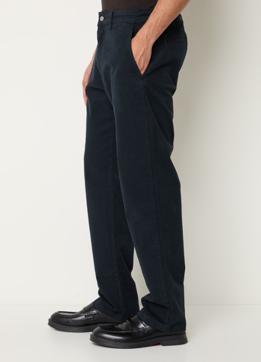 NN.07 Aden straight fit chino met steekzakken - detail 5 donkerblauw
