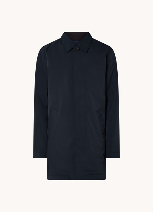 NN.07 Blake 8240 waterafstotende parka met steekzakken - voorkant 2 donkerblauw