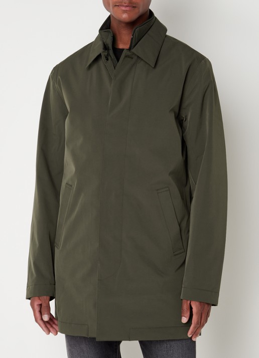 NN.07 Blake gewatteerde trenchcoat met uitneembare binnenjas