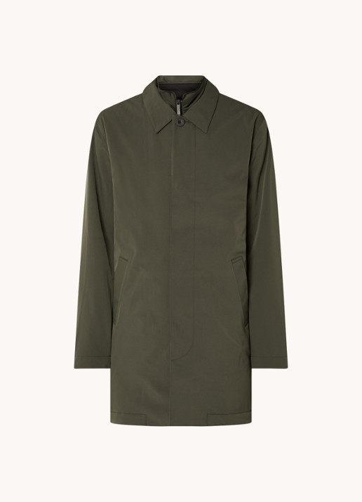 NN.07 Blake gewatteerde trenchcoat met uitneembare binnenjas - voorkant 2 bronsgroen