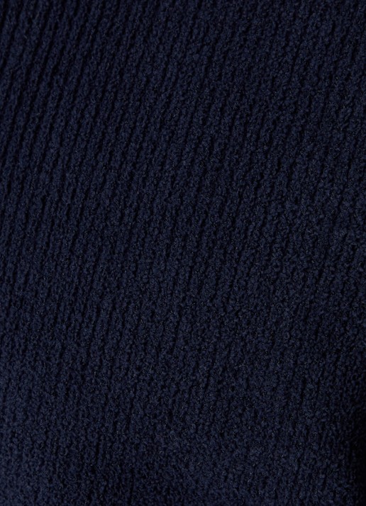 NN.07 Danny ribgebreid vest met opstaande kraag - detail 4 indigo