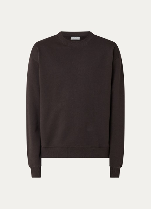 NN.07 David sweater met ronde hals - voorkant 3 bruin