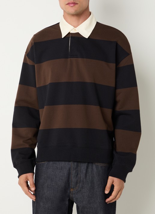 NN.07 David sweater met streepprint