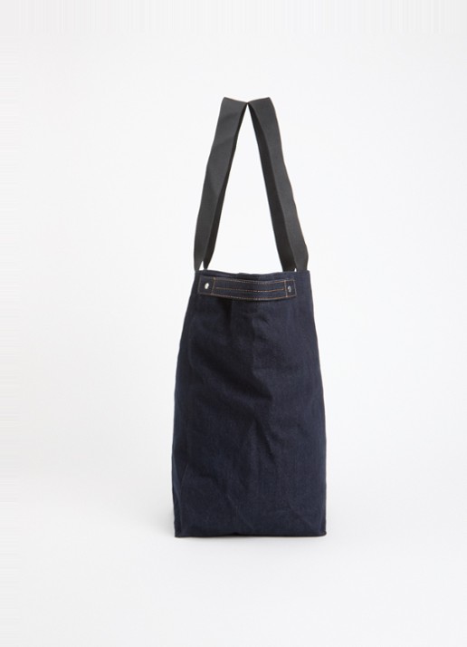 NN.07 Grip schoudertas van denim  - detail 3 indigo