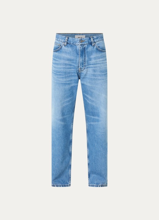 NN.07 Otis slim fit jeans met steekzakken - voorkant 3 blauwgrijs