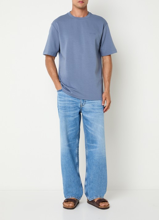 NN.07 Otis slim fit jeans met steekzakken - voorkant 4 blauwgrijs