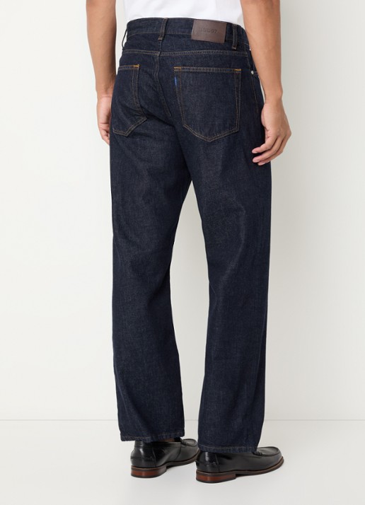 NN.07 Otis straight leg jeans met donkere wassing - achterkant indigo
