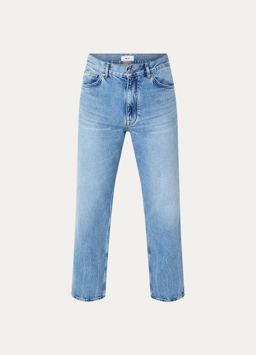 NN.07 Otis straight leg jeans met lichte wassing - voorkant 2 indigo