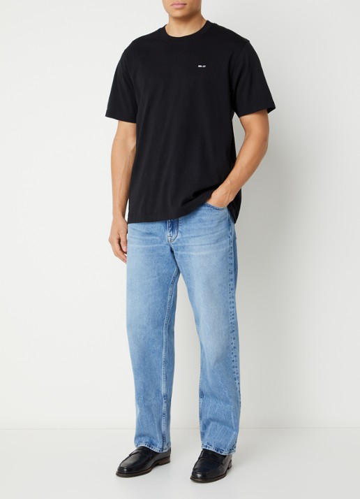NN.07 Otis straight leg jeans met lichte wassing - voorkant 3 indigo