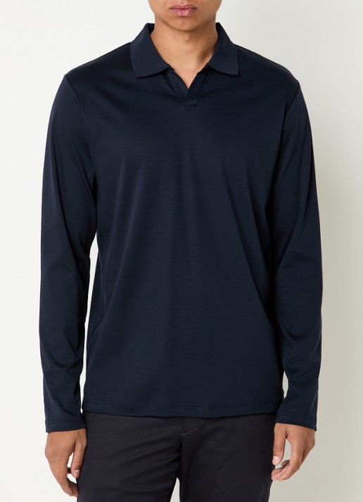 NN.07 Paul regular fit polo - detail 3 donkerblauw