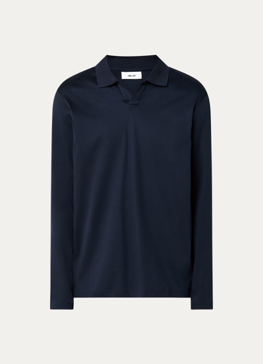 NN.07 Paul regular fit polo - voorkant donkerblauw