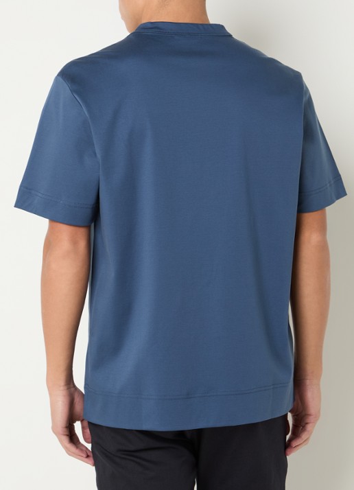 NN.07 Pedro t-shirt met borduring - achterkant 3 donkerblauw