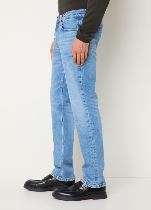 NN.07 Tony straight leg jeans met lichte wassing - detail 3 indigo