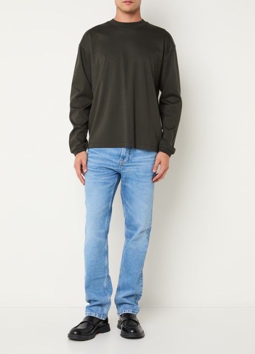 NN.07 Tony straight leg jeans met lichte wassing - voorkant 5 indigo