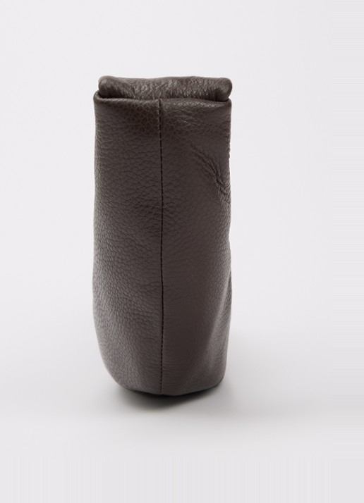 Nona Banana XS crossbodytas van leer  - detail 3 chocoladebruin