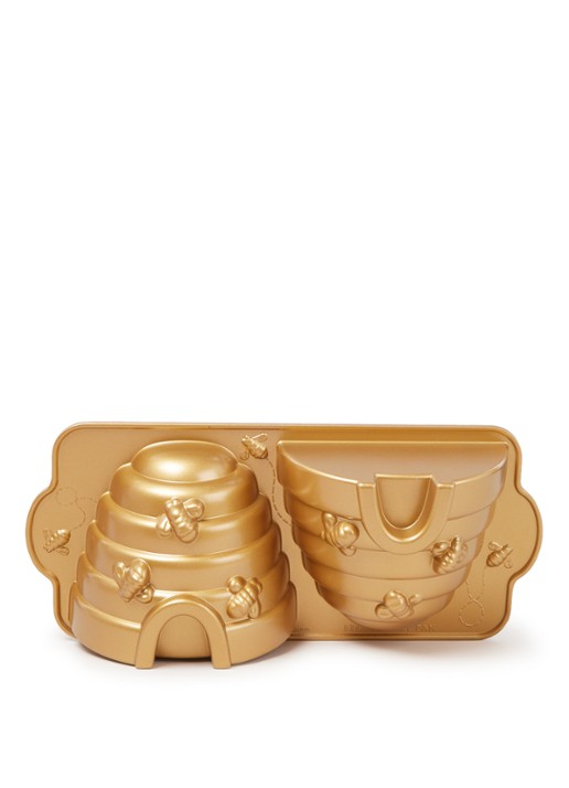 Nordic Ware Beehive bakvorm 42 x 19 cm  - voorkant goud
