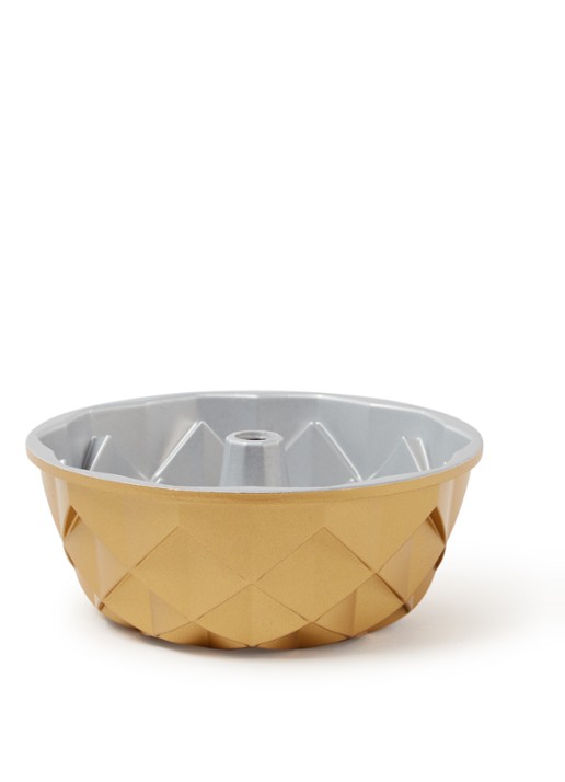 Nordic Ware Bundt jubilee bakvorm 25 cm  - voorkant goud