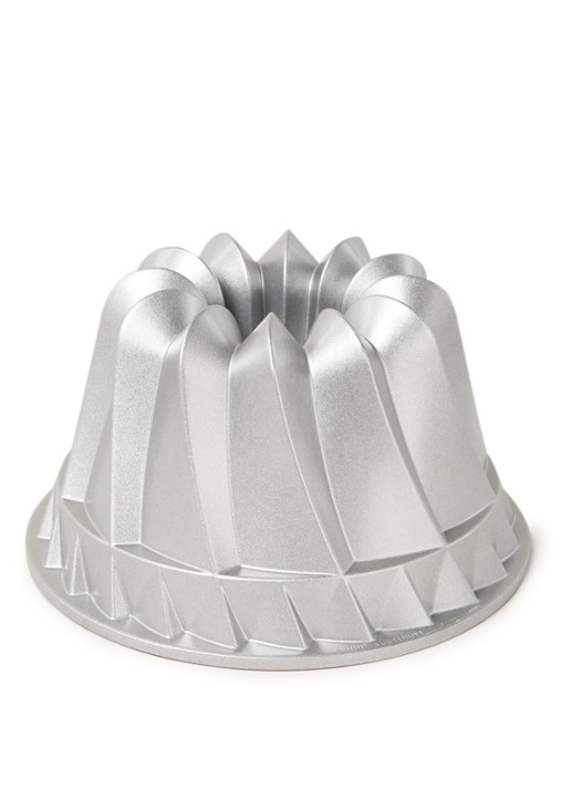 Nordic Ware Kugelhopf Bundt bakvorm 23 cm - voorkant zilver