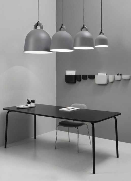 Normann Copenhagen Bell hanglamp x-small, grijs - detail 3 grijs