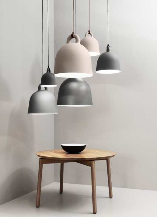 Normann Copenhagen Bell hanglamp x-small, grijs - detail 5 grijs