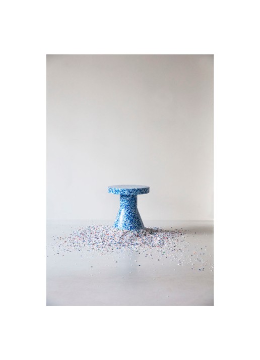 Normann Copenhagen Bit Stool bijzettafel 36 cm - detail 3 blauw