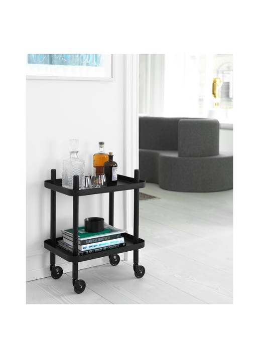 Normann Copenhagen Block bijzettafel 50 x 35 cm - voorkant 2 zwart
