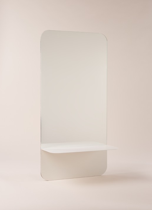 Normann Copenhagen Horizon spiegel  - voorkant 2 zilver
