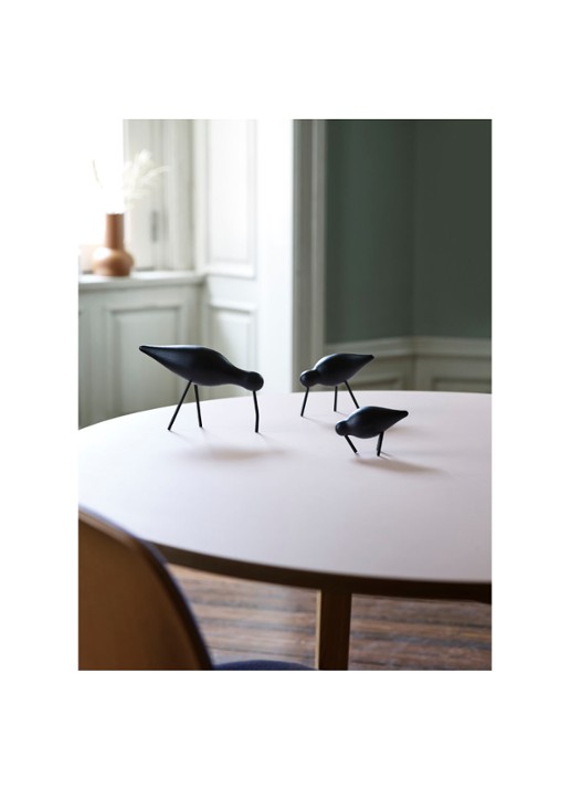 Normann Copenhagen Shorebird ornament 14 cm  - voorkant 2 zwart