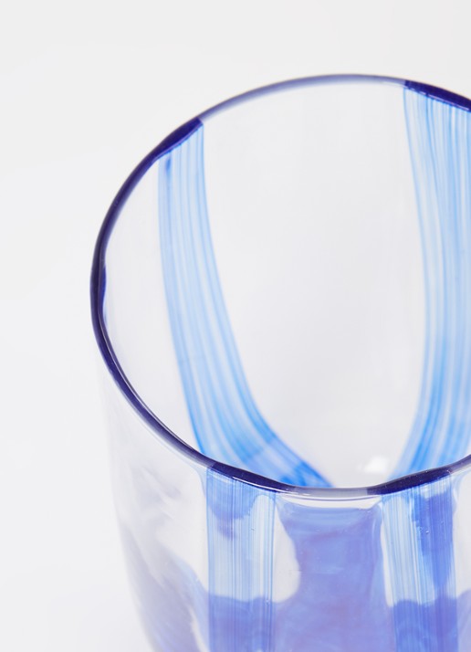 Normann Copenhagen Stripe drinkglas 39 cl - voorkant 2 blauw