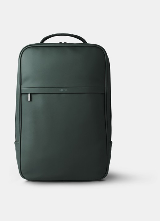 Nortvi Active rugzak met 14 inch laptopvak - voorkant 2 rainforest green / donkergroen