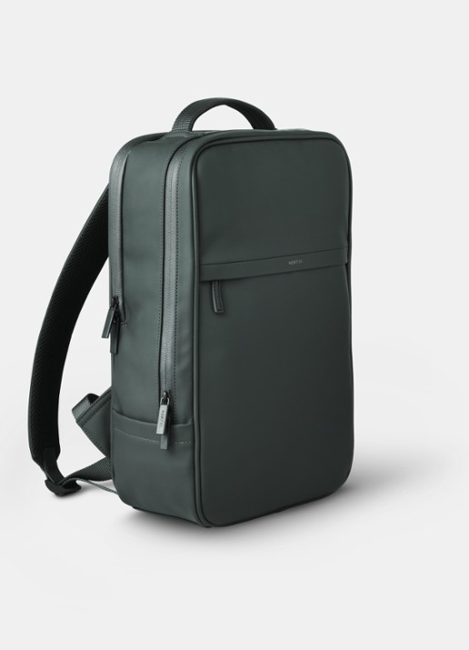 Nortvi Active rugzak met 14 inch laptopvak - voorkant 3 rainforest green / donkergroen