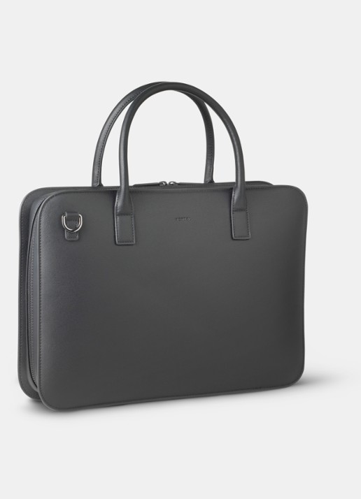 Nortvi Businesstas met 14 inch laptopvak - achterkant 5 zwart