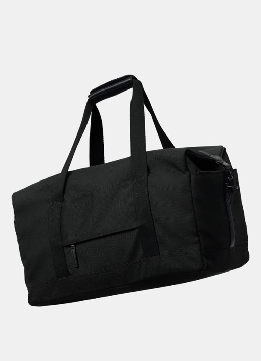 Nortvi Weekendtas met logo - detail 3 midnight black / zwart