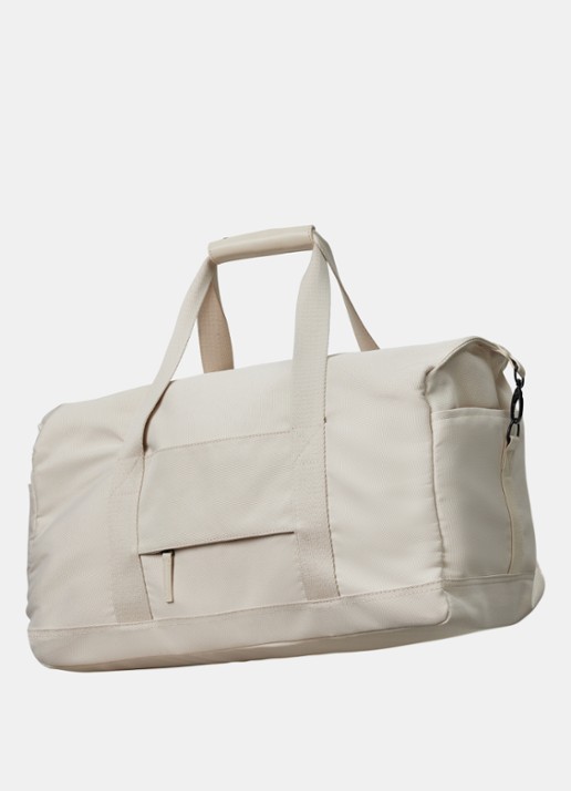 Nortvi Weekendtas met logo - achterkant 3 sand white / wit