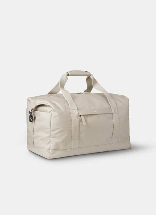 Nortvi Weekendtas met logo - voorkant 2 sand white / wit