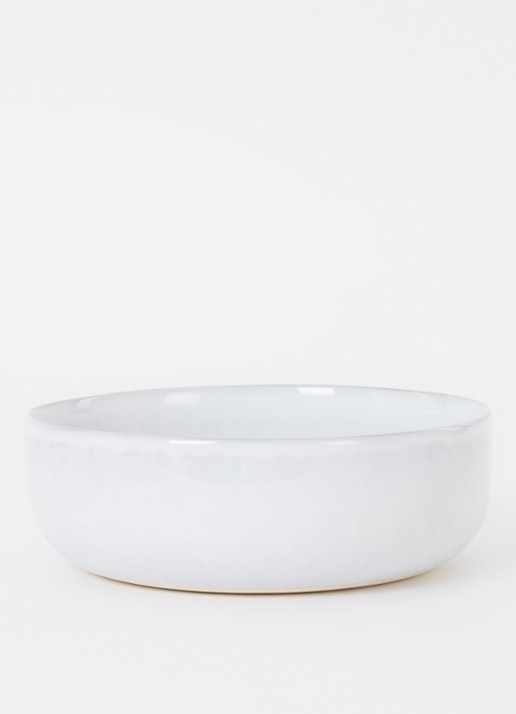 Nosse Ceramics Svelte serveerschaal 23 cm - voorkant 2 lichtgrijs