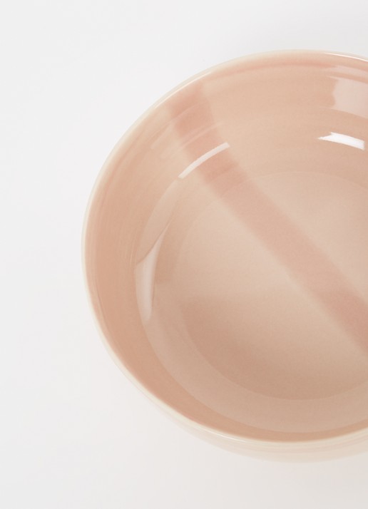 Nosse Ceramics Svelte serveerschaal 23 cm - detail roze