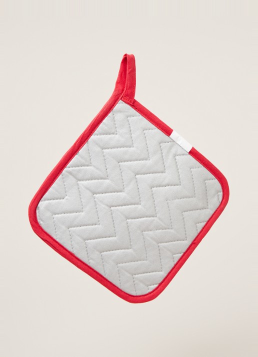 Now Designs Caliente Red Pepper pannenlap - detail 3 steenrood