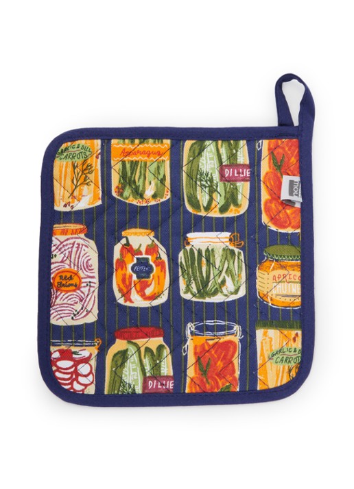 Now Designs Pickling pannenlap - voorkant donkerblauw