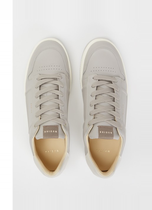 Nubikk Basket Cole sneaker van leer - detail 3 lichtgrijs
